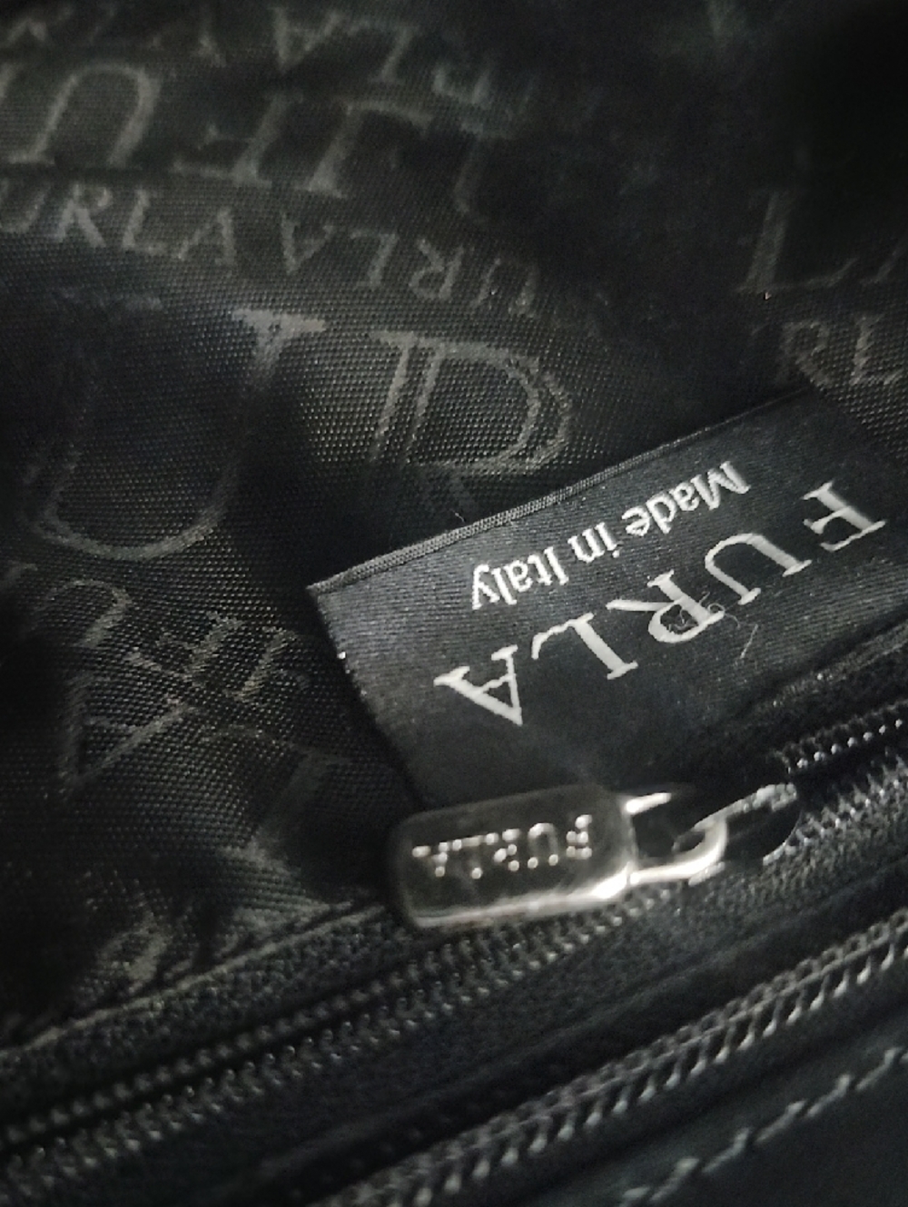 Furla Black Leather Tote with Double Handles - Picture 7 of 13